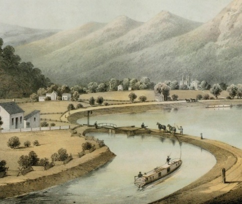 Virginia Antebellum Canals - illustration